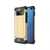 Teleplus Samsung Galaxy S10 Kılıf Çift Katmanlı Tank Kapak   + Tam Yapışan Cam - 3