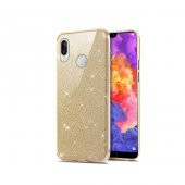 Teleplus Samsung Galaxy M20 Kılıf Shining Simli Silikon   + Nano Ekran Koruyucu - 1