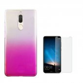 Teleplus Huawei Mate 10 Lite Çift Renk Sert Kapak Kılıf  + Nano Ekran Koruyucu - 1