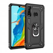 Teleplus Huawei P30 Lite Vega Yüzüklü Tank Kapak Kılıf  + Nano Ekran Koruyucu - 1