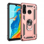 Teleplus Huawei P30 Lite Vega Yüzüklü Tank Kapak Kılıf  + Nano Ekran Koruyucu - 9