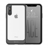 Teleplus Roar iPhone XS Max Kılıf Ultra Thin Ace Sert Plastik  Kapak  + Nano Ekran Koruyucu - 1