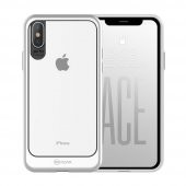 Teleplus Roar iPhone XS Max Kılıf Ultra Thin Ace Sert Plastik  Kapak  + Nano Ekran Koruyucu - 9