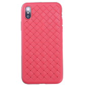 Teleplus Benks iPhone X Kılıf Weavelt Tpu Hasır Silikon  + Tam Kapatan Cam - 5