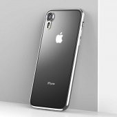 Teleplus Benks iPhone XR Kılıf Electroplating Tpu Lazer Silikon  + Tam Kapatan Cam - 11