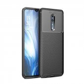 Teleplus Oppo Reno Z Kılıf Negro Karbon Silikon  + Nano Ekran Koruyucu - 1