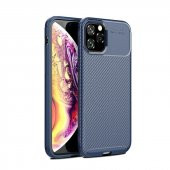 Teleplus iPhone 11 Pro Max Kılıf Negro Karbon Silikon  + Tam Kapatan Cam - 9