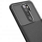 Teleplus Xiaomi Redmi Note 8 Pro Kılıf Negro Karbon Silikon  + Nano Ekran Koruyucu - 3
