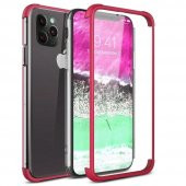 Teleplus iPhone 11 Pro Max Kılıf 360 Ön Arka Cam Darbe Korumalı Silikon - 5