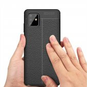 Teleplus Samsung Galaxy S10 Lite Kılıf Deri Dokulu Silikon - 6