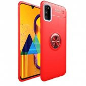 Teleplus Samsung Galaxy A91 Kılıf Ravel Yüzüklü Silikon  + Nano Ekran Koruyucu - 7
