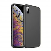 Teleplus iPhone XS Kılıf Simli Glossy Silikon - 1
