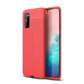 Teleplus Samsung Galaxy S20 Kılıf Deri Dokulu Silikon - 4