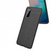Teleplus Samsung Galaxy S20 Kılıf Deri Dokulu Silikon - 9
