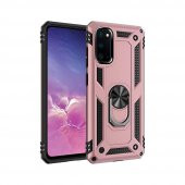 Teleplus Samsung Galaxy S20 Plus Kılıf Vega Yüzüklü Standlı Tank Kapak - 7