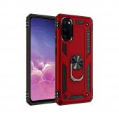 Teleplus Samsung Galaxy S20 Plus Kılıf Vega Yüzüklü Standlı Tank Kapak - 10