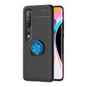 Teleplus Xiaomi Mi 10 Pro Kılıf Ravel Yüzüklü Standlı Silikon  + Tam Kapatan Cam - 7