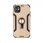 Teleplus iPhone 11 Kılıf Coco Standlı Yüzüklü Tank Kapak  + Nano Ekran Koruyucu - 5