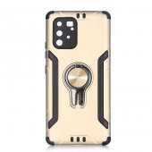 Teleplus Samsung Galaxy A91 Kılıf Kamera Korumalı Coco Standlı Yüzüklü Tank Kapak  + Nano Ekran Koruyucu - 5