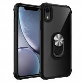 Teleplus iPhone XR Kılıf Korumalı Standlı Yüzüklü Tank Kapak - 1