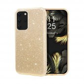 Teleplus Samsung Galaxy S20 Plus Kılıf Lüks Simli Silikon - 3