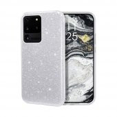 Teleplus Samsung Galaxy S20 Ultra Kılıf Lüks Simli Silikon - 5