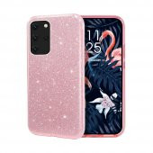 Teleplus Samsung Galaxy S20 Plus Kılıf Lüks Simli Silikon - 7