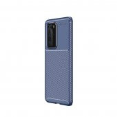 Teleplus Huawei P40 Pro Kılıf Negro Karbon Silikon - 9