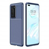 Teleplus Huawei P40 Pro Kılıf Negro Karbon Silikon - 10