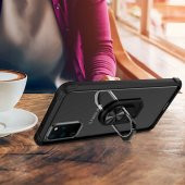 Teleplus Samsung Galaxy S20 Plus Kılıf Korumalı Standlı Yüzüklü Tank Kapak  + Tam Kapatan Ekran Koruyucu - 11