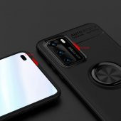 Teleplus Huawei P40 Kılıf Ravel Yüzüklü Standlı Silikon  + Tam Kapatan Ekran Koruyucu - 8