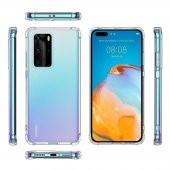 Teleplus Huawei P40 Kılıf Darbe Korumalı Silikon  + Tam Kapatan Ekran Koruyucu - 2