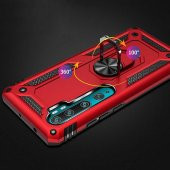 Teleplus  Xiaomi Mi Note 10 Lite Kılıf Vega Yüzüklü Tank Kapak  + Pet Tpu Ekran Koruyucu - 3