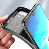 Teleplus Samsung Galaxy A21S Kılıf Negro Karbon Silikon - 4