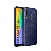 Teleplus Huawei Y6P Kılıf Deri Dokulu Silikon  + Nano Ekran Koruyucu - 5