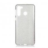 Teleplus Samsung Galaxy A11 Kılıf Simli Silikon + Nano Ekran Koruyucu - 7