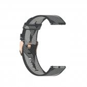 Teleplus Huawei Watch GT2E 46mm Kumaş Çizgi Desenli Kordon - 3