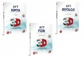 3D Yayınları 2024 Ayt Fizik Kimya Biyoloji Soru Bankası Seti - 1