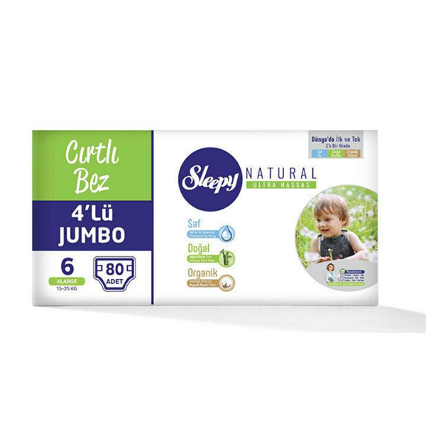 Sleepy 6 Numara Bebek Bezi 80 Adet - 1