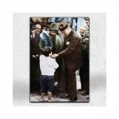 İyi Olsun Mustafa Kemal Atatürk Her Mekana Uygun Dekoratif Kanvas Tablo 40 x 60 cm - 1