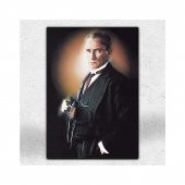 İyi Olsun Mustafa Kemal Atatürk Portresi Kanvas Tablo 80 x 115 cm - 1