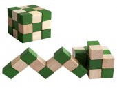 Yılan Küp Ahşap Puzzle - 1