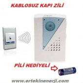 TECHNOMAX WİRELESS KABLOSUZ UZAKTAN KUMANDALI KAPI ZİLİ (36 MELODİLİ 1 YIL GARANTİ) (KARGO BEDAVA) - 1