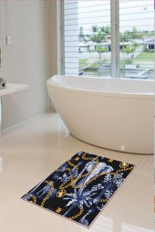 60x90 Dijital Kaymaz Tabanlı Africa Banyo Paspası - 1