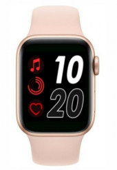 Akıllı Saat T500 Smart Watch Türkçe Menü Tam Dokunmatik Şık Tasarım-Pembe - 1