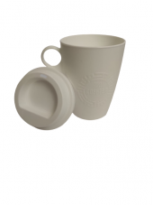 Pratik Cofftea Kapaklı Kupa-250cc Beyaz - 1