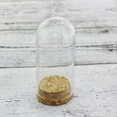 12 Adet 3,5 x 8cm Küçük Cam Ters Şişe Fanus Terrarium - 2