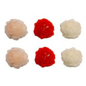 Gül Şeklinde Hediyelik Beyaz Mum 1 Adet - 1