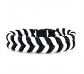 Siyah Beyaz Paracord Bileklik - PAR0006 - 1