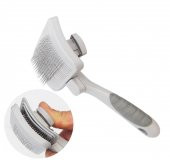 Beauty Supplies Kedi Köpek Otomatik Tüğ Keçe Tarağı Fırça - 1